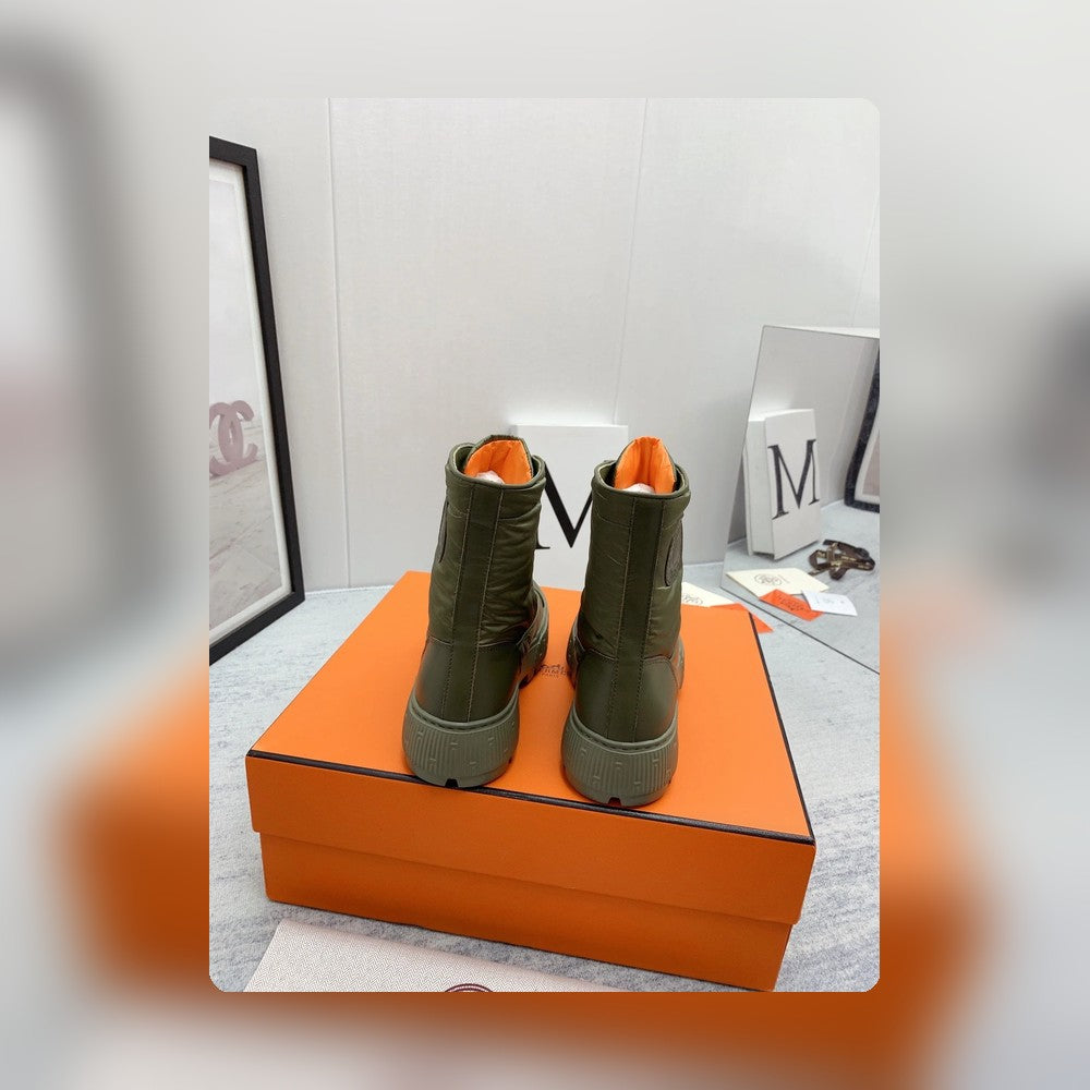 HM FRESH ANKLE BOOTS GREEN