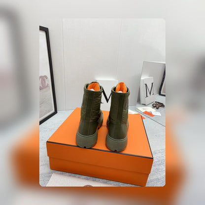 HM FRESH ANKLE BOOTS GREEN