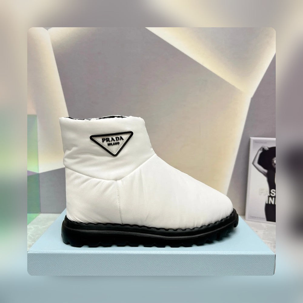VBS NYLON FABRIC BOOTIES WHITE