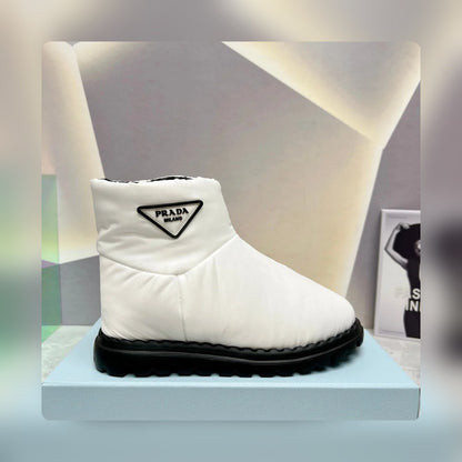 VBS NYLON FABRIC BOOTIES WHITE