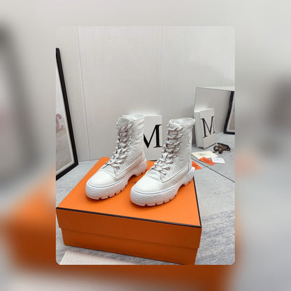 HM FRESH ANKLE BOOTS WHITE