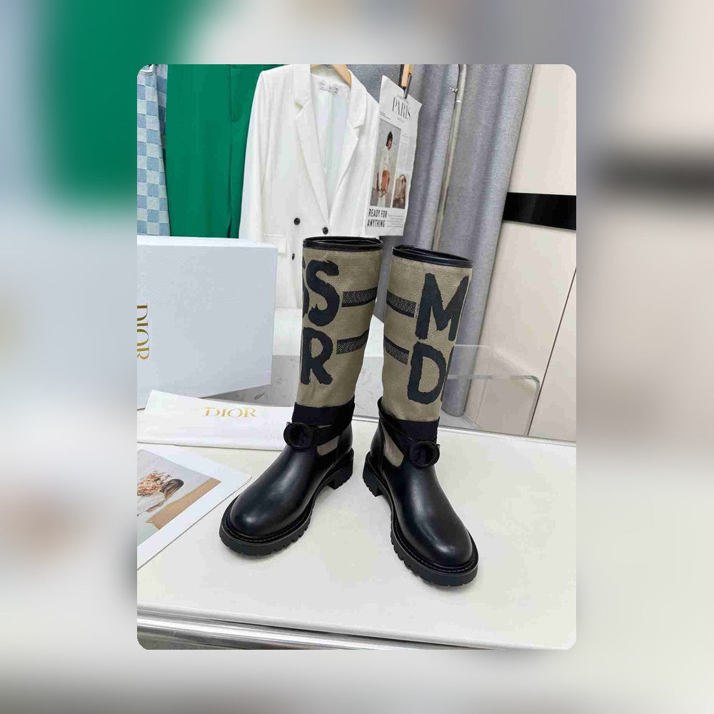 VBS D MAJOR BOOT WITH MISS VBS PRINT WARM TAUPE KDI929CMV S44X