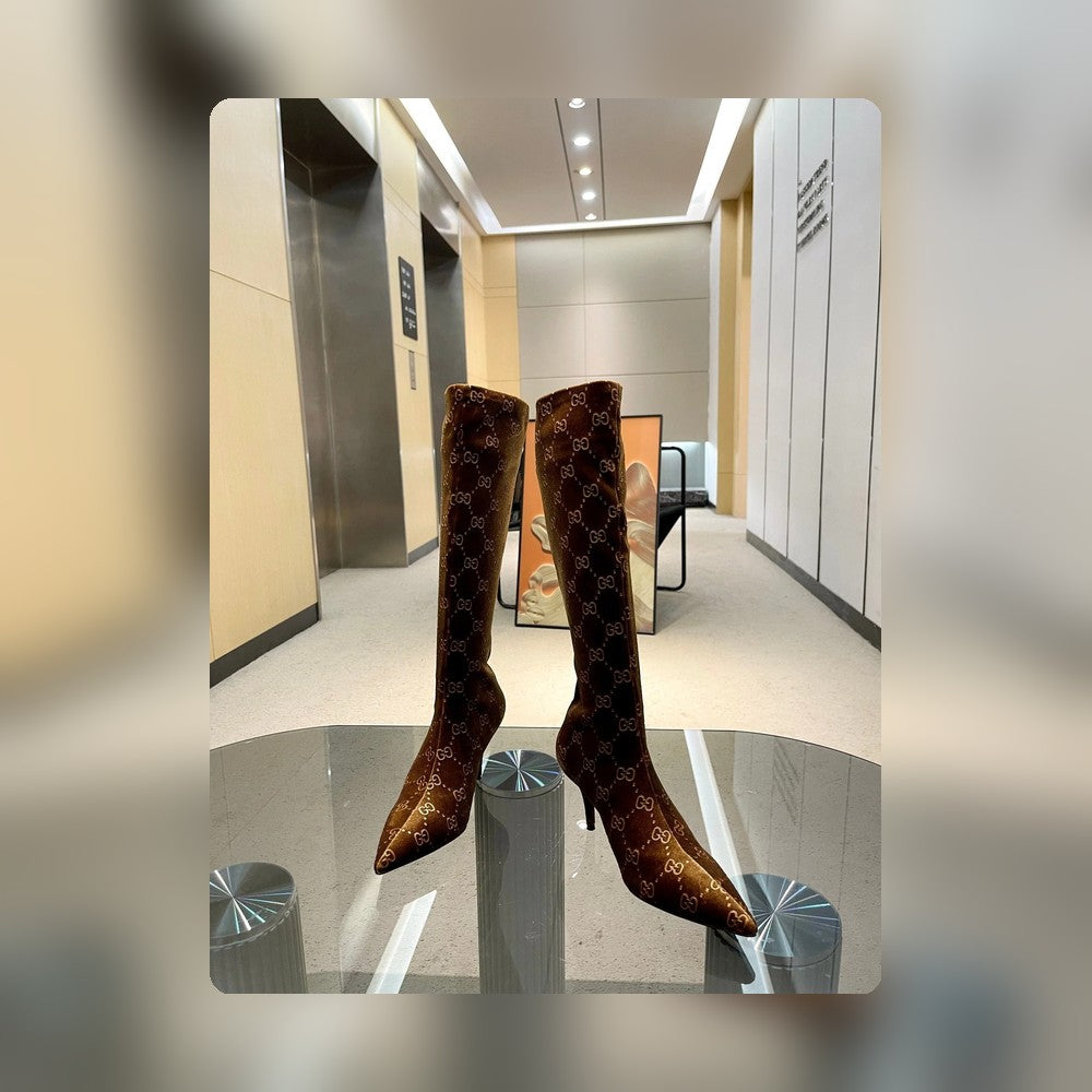 DD WOMEN'S GG KNEE-HIGH BOOT BROWN