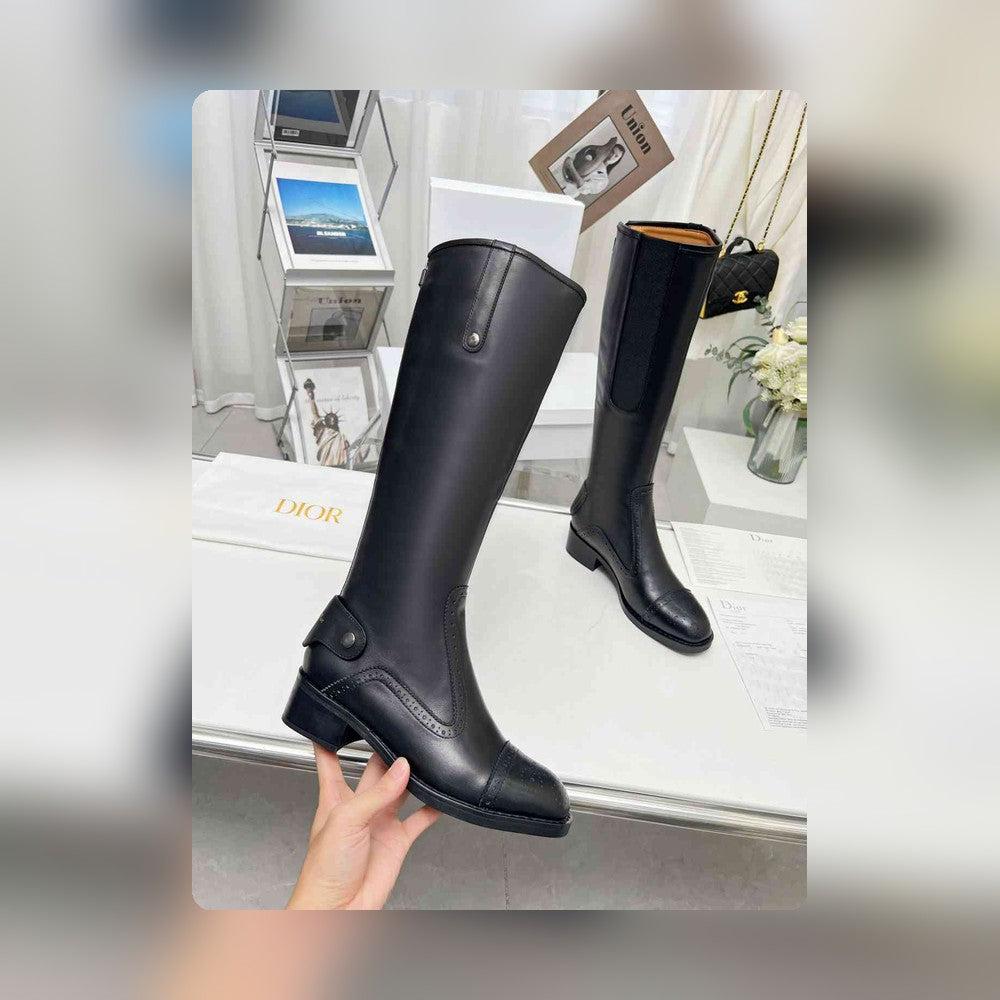 VBS D FOLK BOOT CALFSKIN BLACK