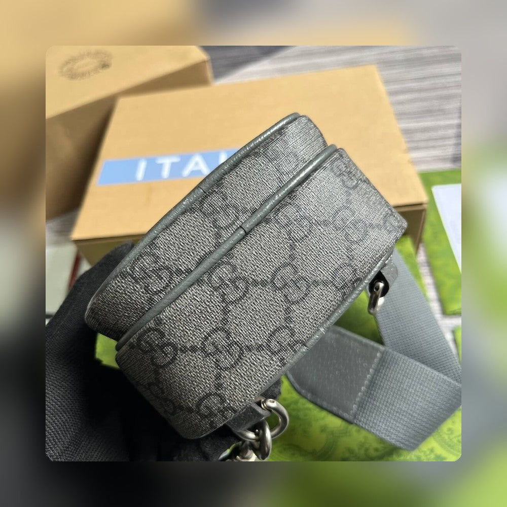 VBS752565 Supreme cross body bags 12cm Grey PVC Free shipping