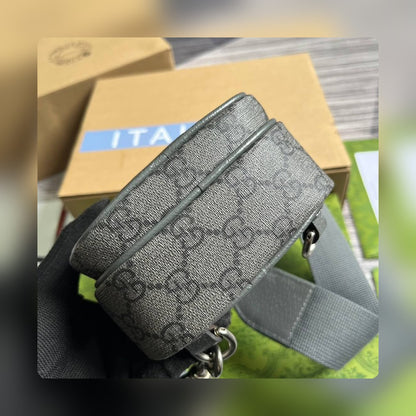 VBS752565 Supreme cross body bags 12cm Grey PVC Free shipping