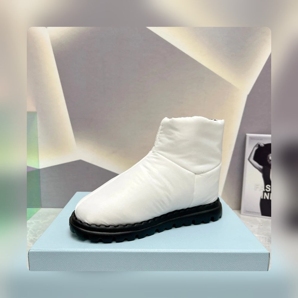 VBS NYLON FABRIC BOOTIES WHITE