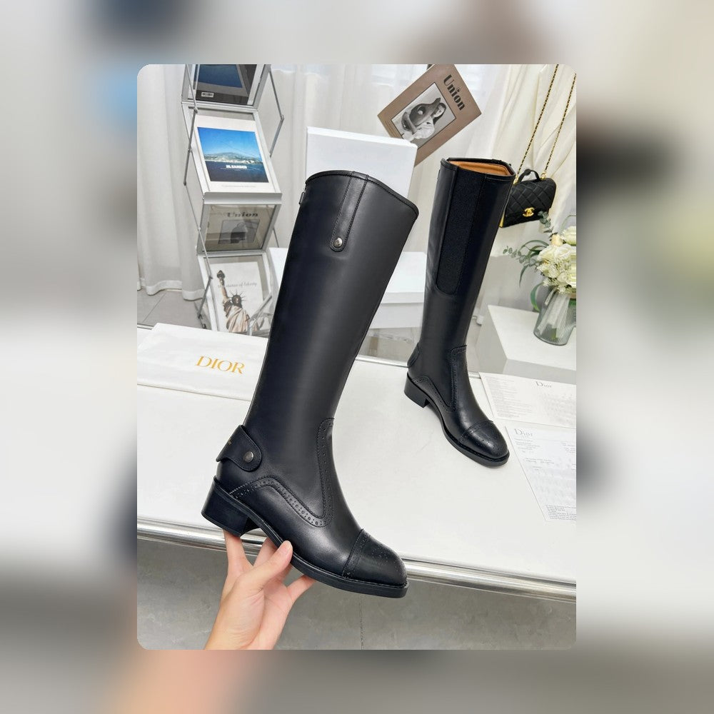 VBS D FOLK HEELED HIGH BOOT BLACK