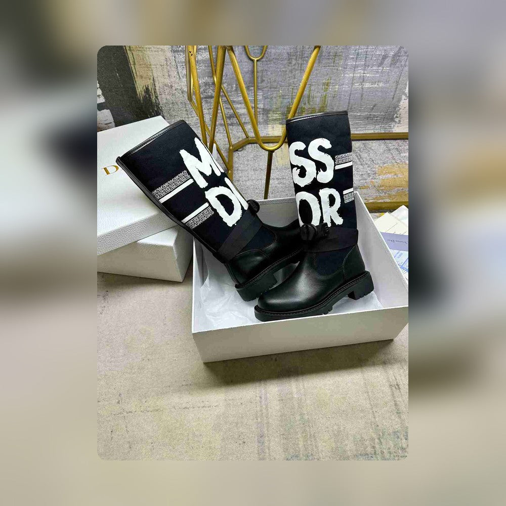 DD D MAJOR BOOT WITH MISS DD PRINT BLACK KDI929CMV S17X