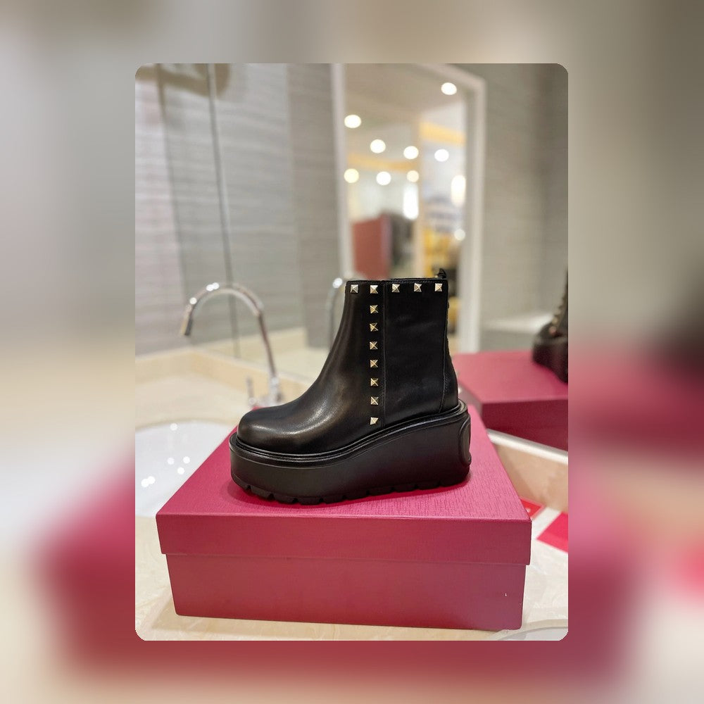 nmb GARAVANI UNIQUEFORM CALFSKIN ANKLE BOOT BLACK 1W2S0CS0MMD 0NO
