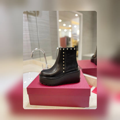 nmb GARAVANI UNIQUEFORM CALFSKIN ANKLE BOOT BLACK 1W2S0CS0MMD 0NO