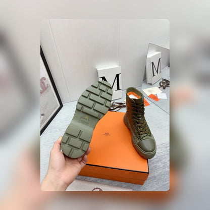 HM FRESH ANKLE BOOTS GREEN