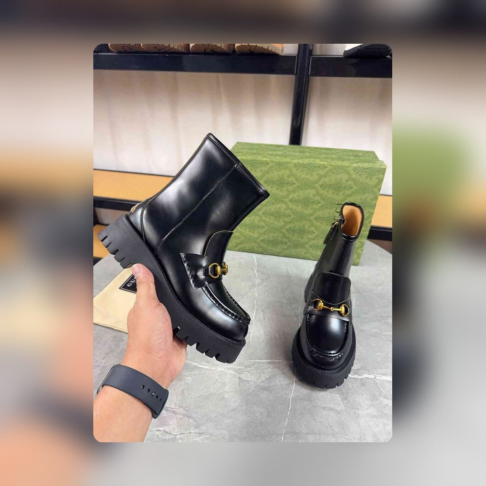 VBS HORSEBIT ANKLE BOOTS LEATHER BLACK