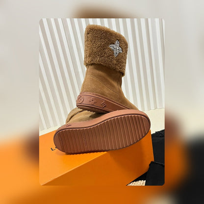 Vbs ANKLE BOOT STUVBSED WITH DIAMONDS BROWN