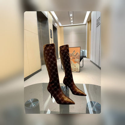 DD WOMEN'S GG KNEE-HIGH BOOT BROWN