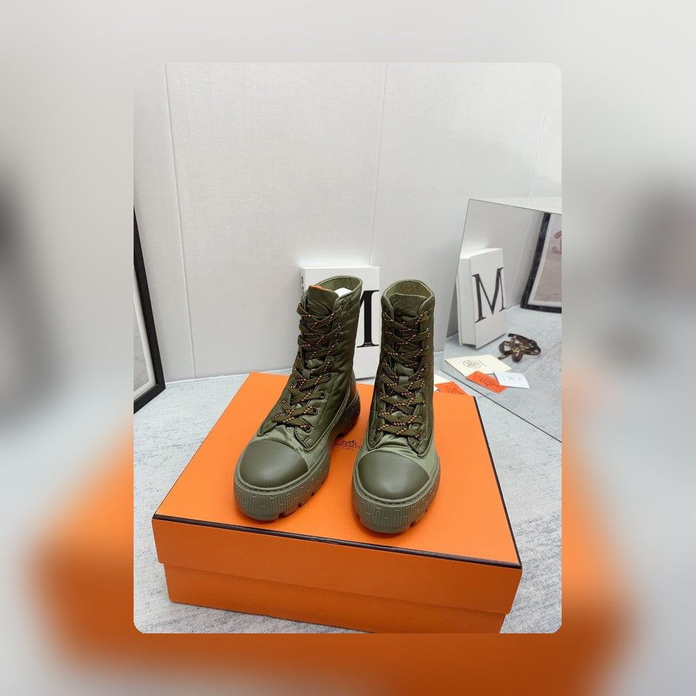 HM FRESH ANKLE BOOTS GREEN