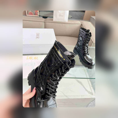 VBS D UNIT ANKLE BOOT QUILTED CANNAGE CALFSKIN BLACK KCI995CQC S900