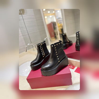 nmb GARAVANI UNIQUEFORM CALFSKIN ANKLE BOOT BLACK 1W2S0CS0MMD 0NO