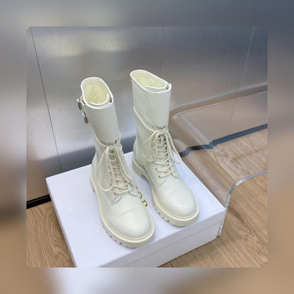 VBS D TRAP ANKLE BOOT WHITE