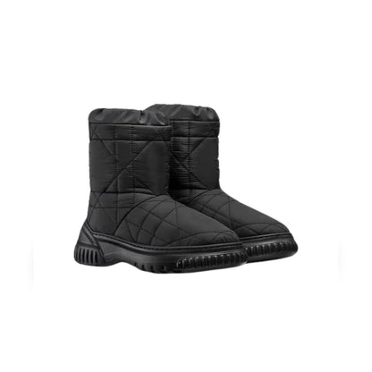 DD FROST ANKLE BOOT BLACK QUILTED NYLON BLACK
