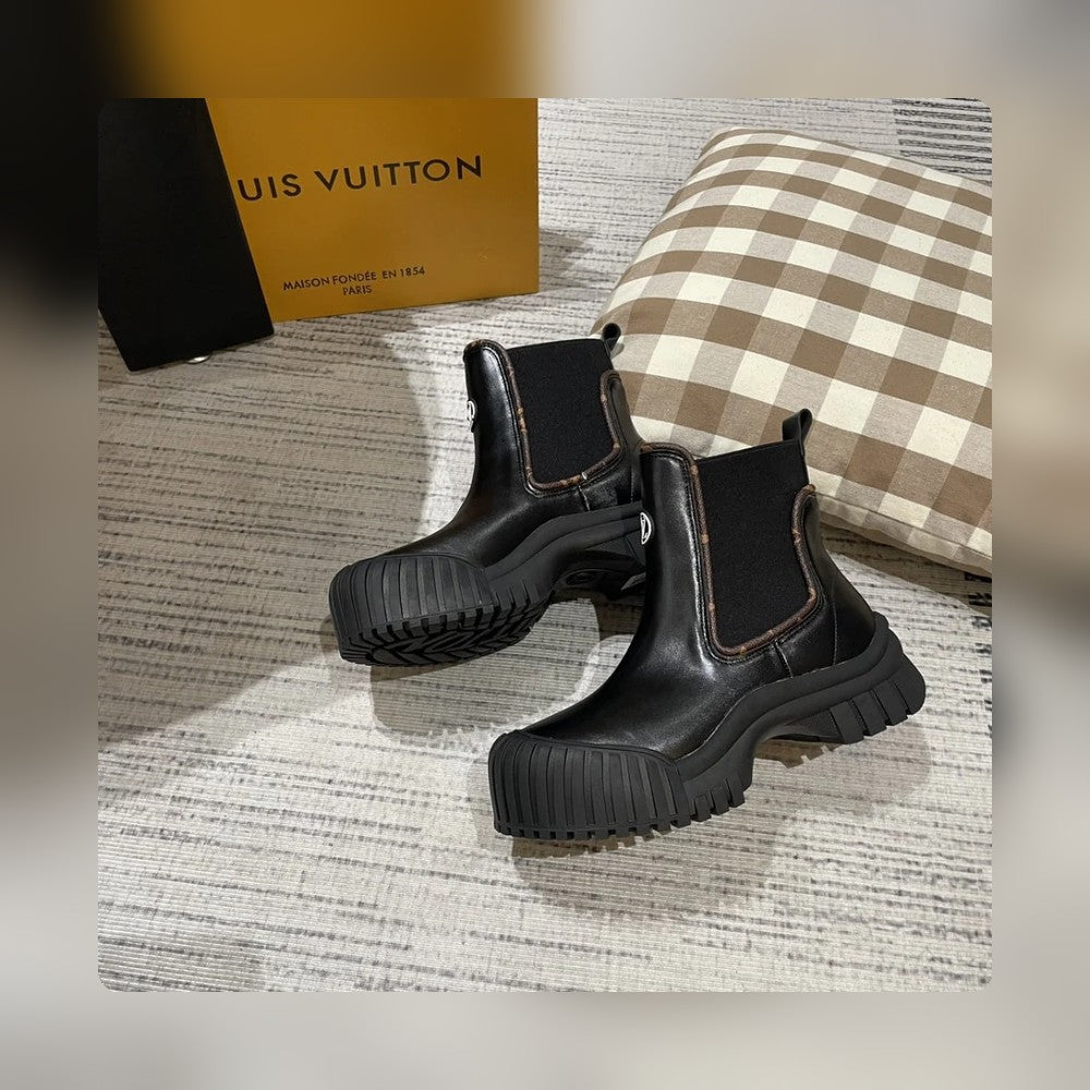 nmb RUBY FLAT ANKLE BOOTS BLACK 1AB0FO