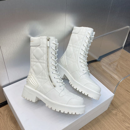 DD D LEADER ANKLE BOOT WHITE KDI733CQC S03W