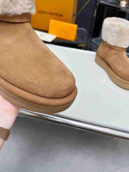 VBS ASPEN PLATFORM ANKLE BOOT BEIGE 1AC79I
