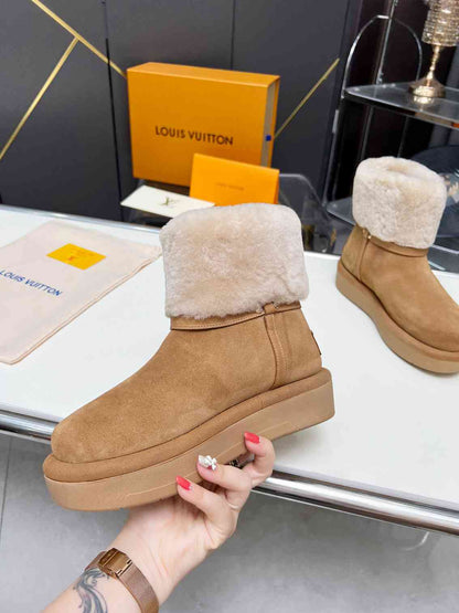 VBS ASPEN PLATFORM ANKLE BOOT BEIGE 1AC79I