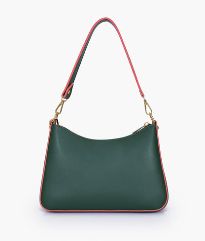 Army green hobo evening bag