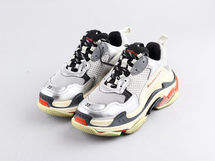 Anum Bags Bla Triple S Red Silver Sneaker