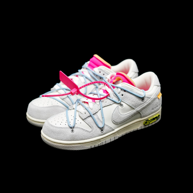 Anum Bags OW x Dunk (NO.38) light blue shoelace pink buckle