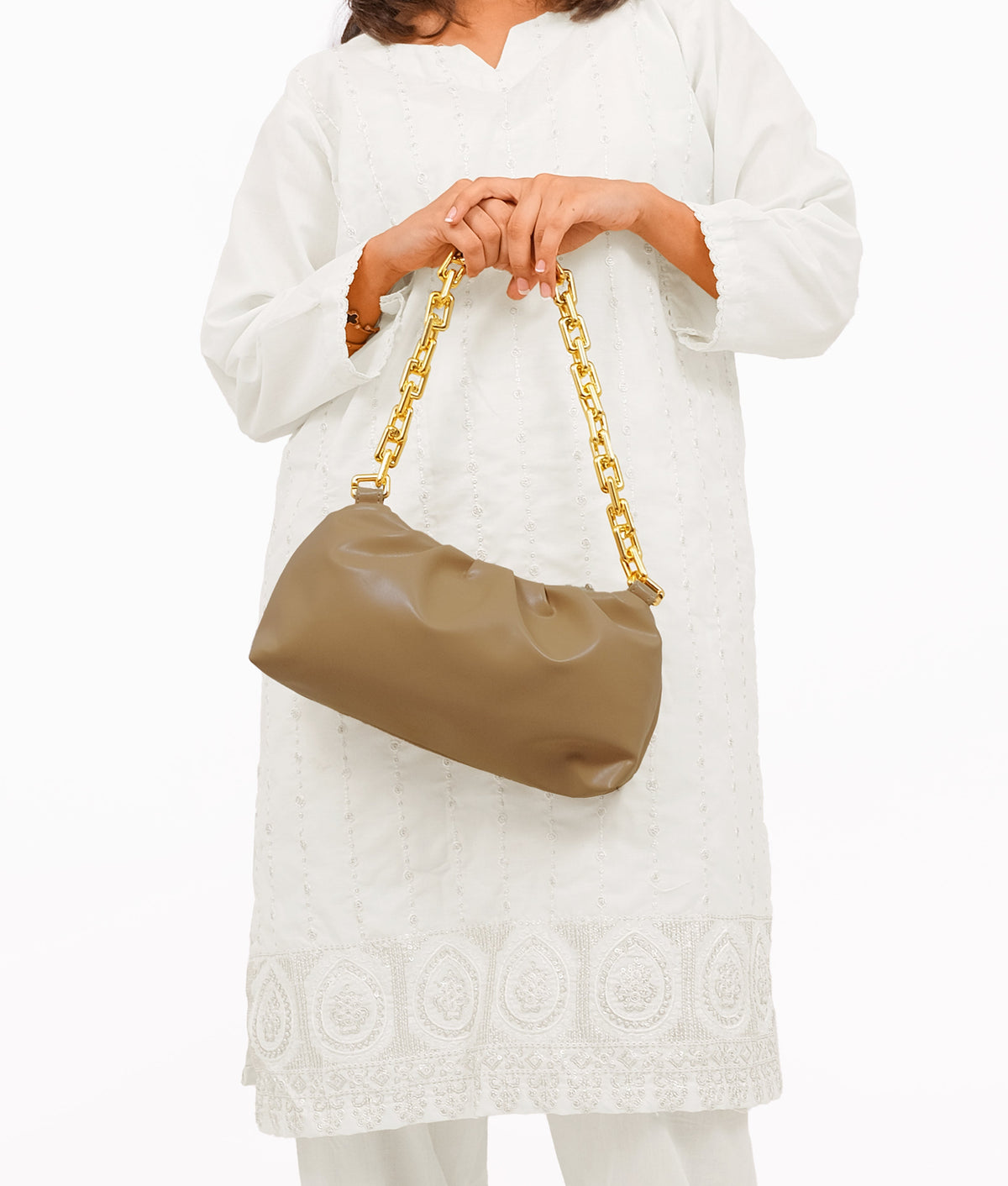 Beige cloud bag