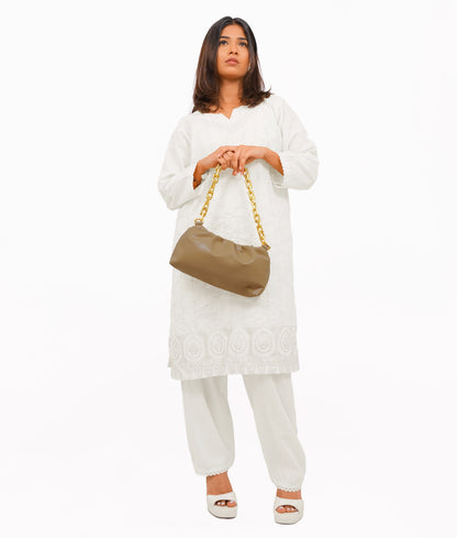 Beige cloud bag