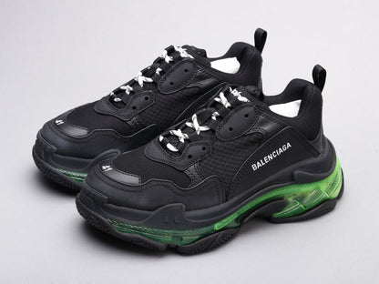 Anum Bags Bla Triple S Black Green Sneaker