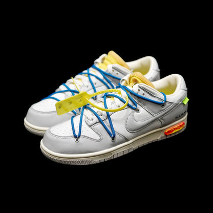 Anum Bags OW x Dunk (NO.10) blue shoelace yellow buckle