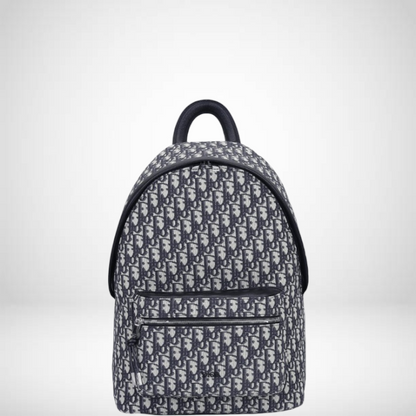 Anum Bags DIR BEIGE AND BLACK 40CM RIDER OBLIQUE JACQUARD BACKPACK
