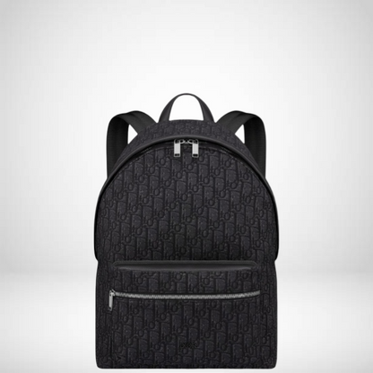 Anum Bags DIR BLACK 40CM RIDER OBLIQUE JACQUARD BACKPACK