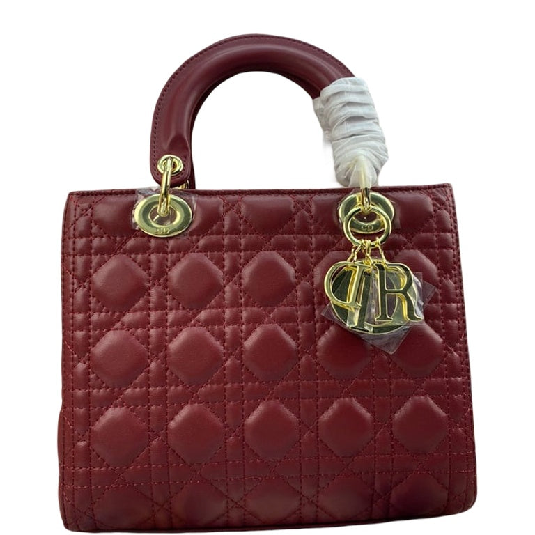 Anum Bags DIR MEDIUM LADY CHERRY RED PATENT CANNAGE 24CM